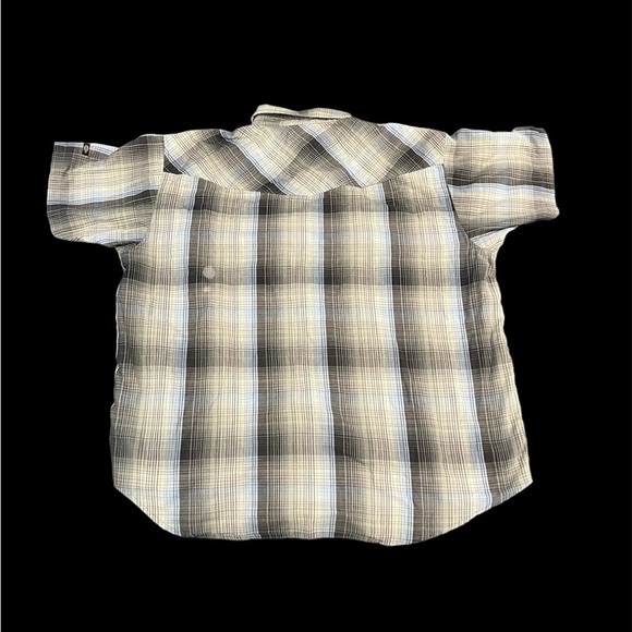 Dickies Beige/Black/Blue Plaid button up Sz 2XL - Picture 3 of 3
